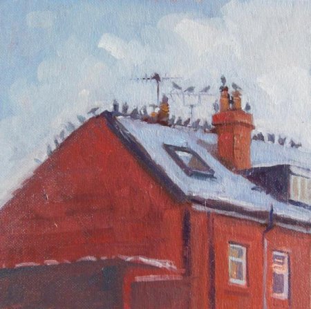 Picture of the Week: <p>A flock of pigeons gather together for warmth and comfort on a roof on Rydal Road in this cold weather.</p>
