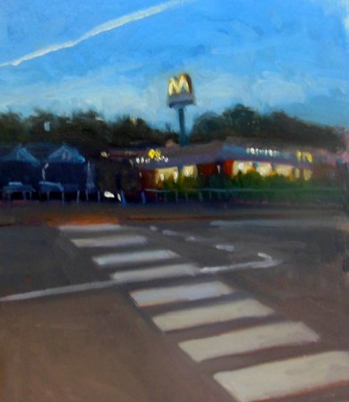 Picture of the Week: <p>In these dark mornings I often pass the yellow glow of my local MacDonalds, drawing in those early birds looking for breakfast</p>